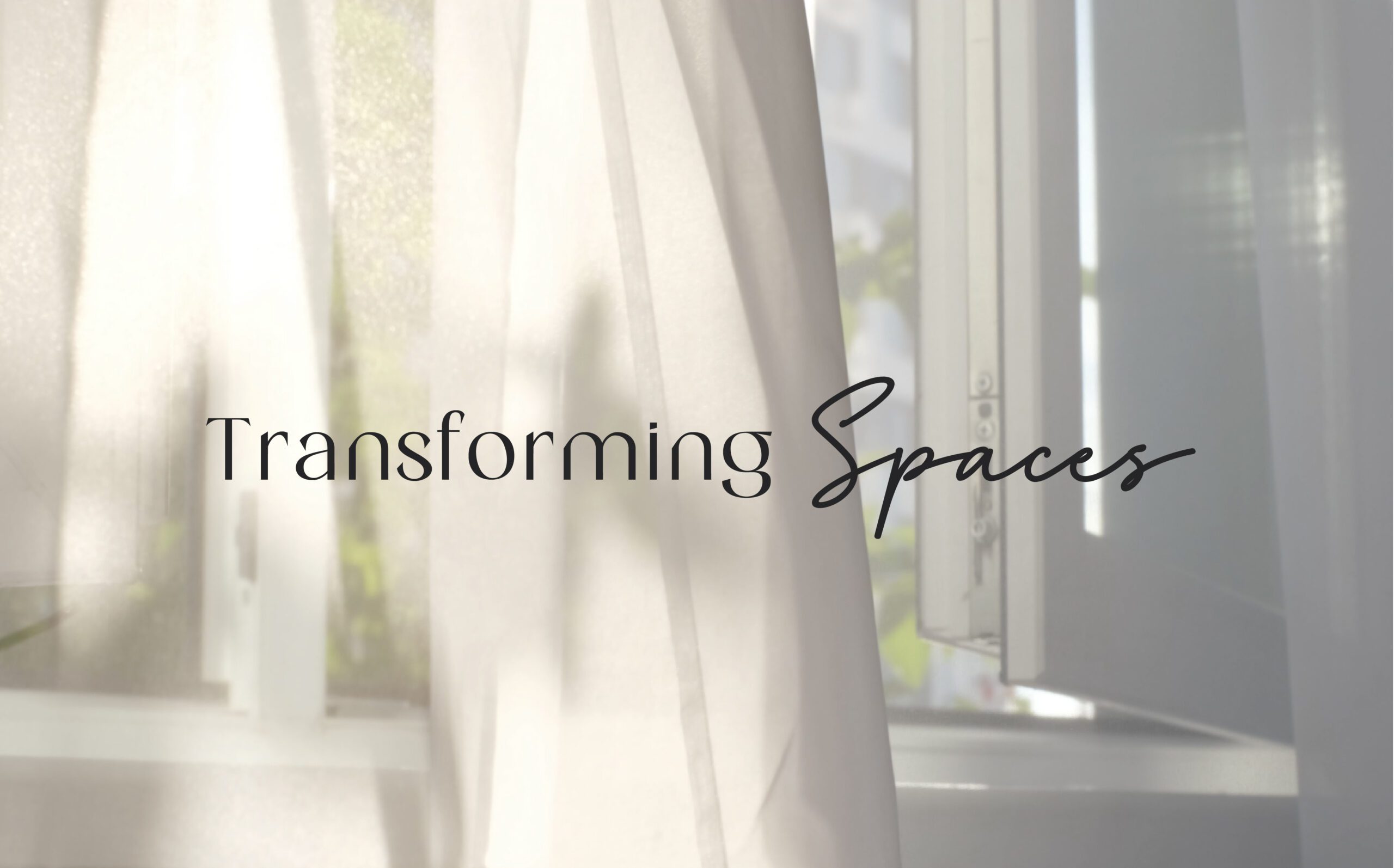 transforming spaces on curtain image