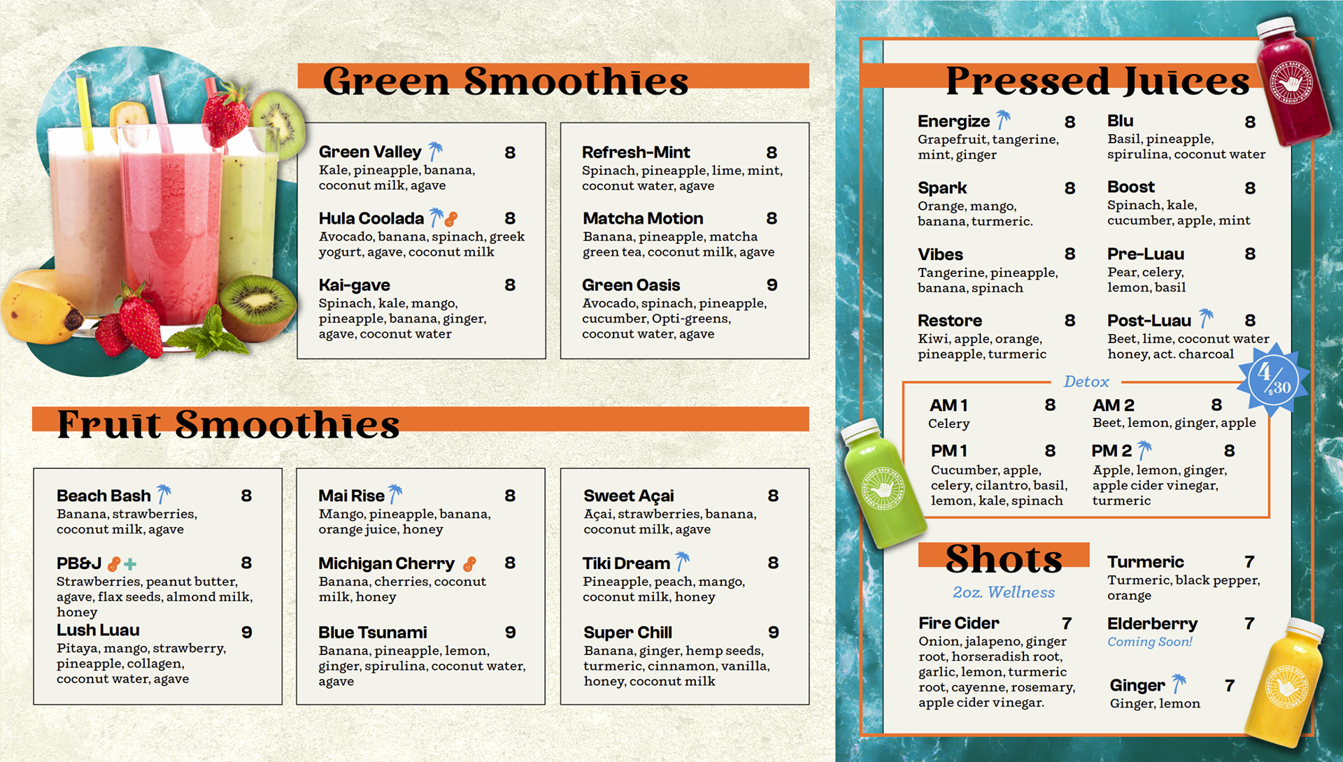 shake cafe howell menu